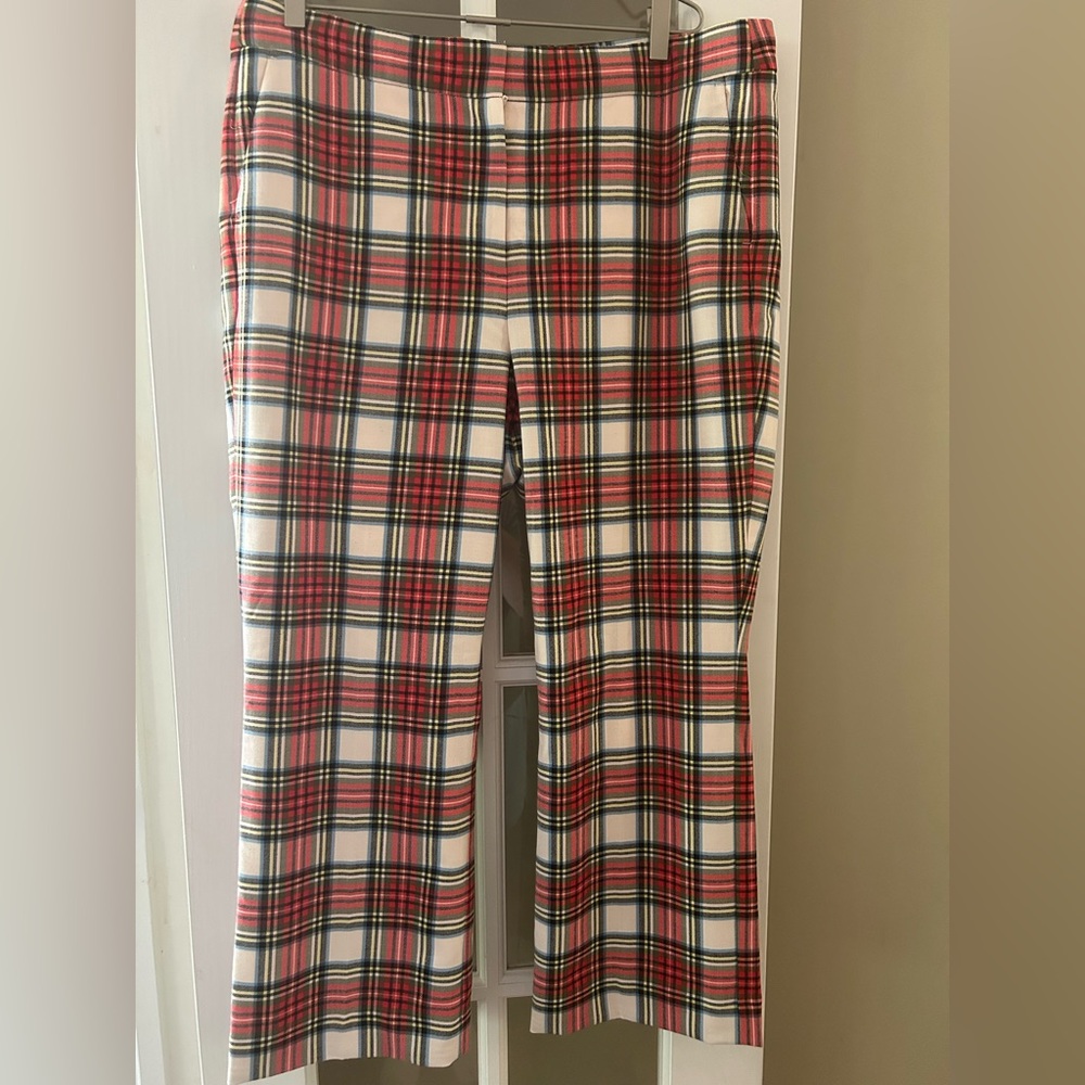 Women’s J. Crew tartan plaid pants sz. 16